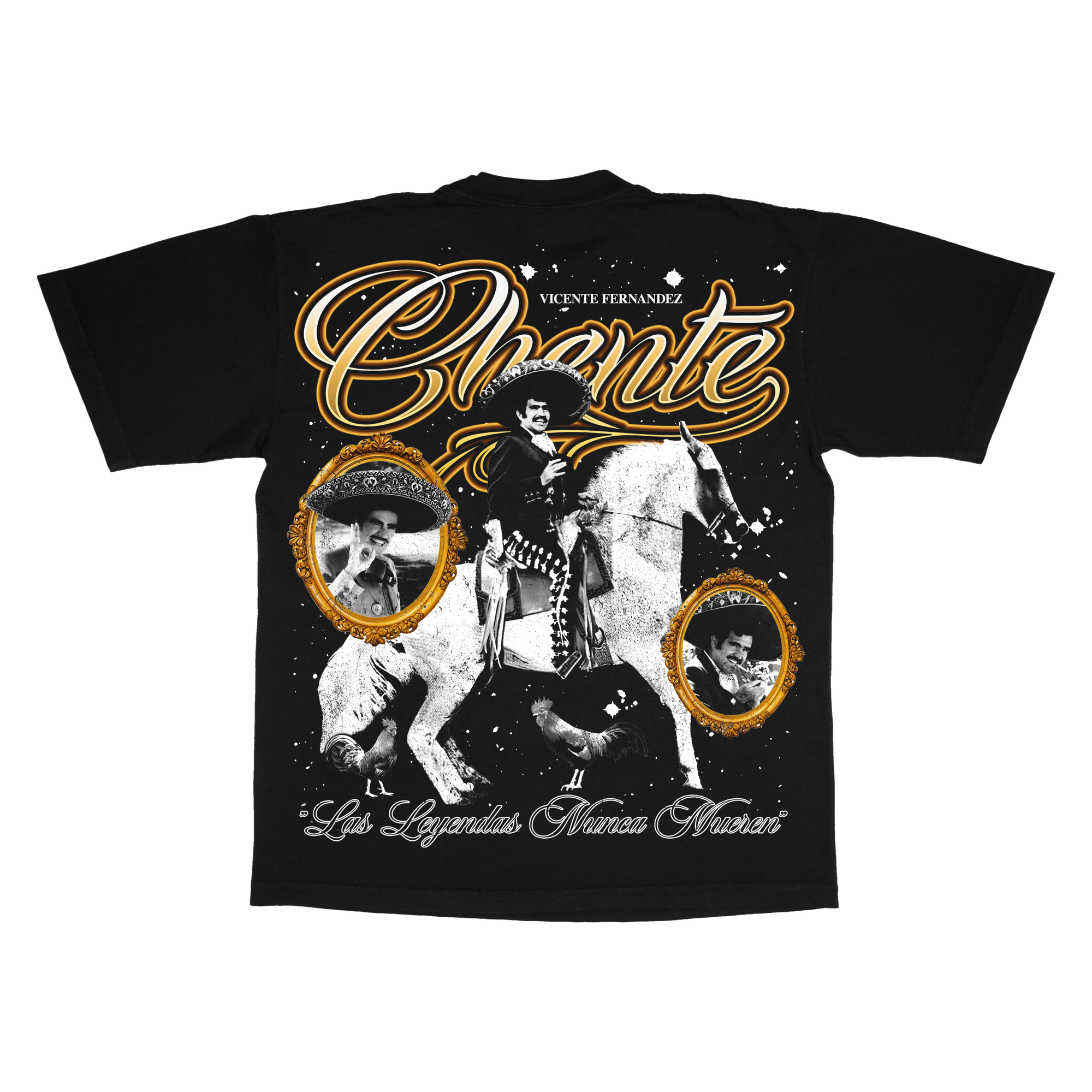 CHENTE  - T-SHIRT BLACK